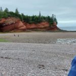 visual image of sea caves at St. Martins along the Bay of Fundy Coast