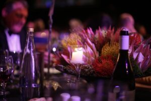 Closeup of an elegant business event to raise profile